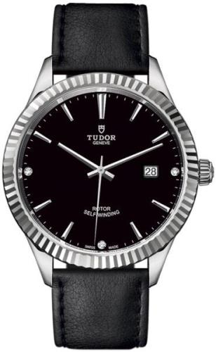 Tudor Herrklocka 12710-0025 Style Svart/Läder Ø41 mm