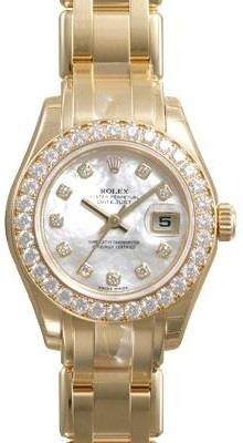 Rolex Damklocka 80298-0070 Pearlmaster 29 Vit/18 karat gult guld Ø29