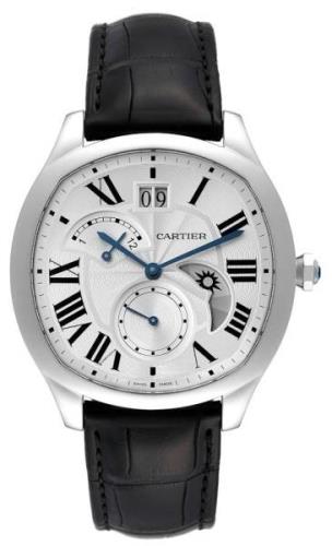 Cartier Herrklocka WSNM0005 Drive de Silverfärgad/Läder