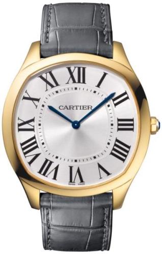 Cartier Damklocka WGNM0011 Drive De Silverfärgad/Läder