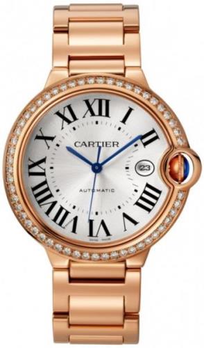 Cartier WJBB0038 Ballon Bleu Silverfärgad/18 karat roséguld Ø42 mm