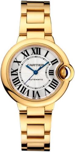 Cartier Damklocka WGBB0045 Ballon Bleu De Silverfärgad/18 karat gult