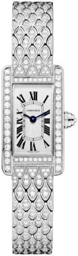 Cartier Damklocka HPI00724 Tank Americaine Silverfärgad/18 karat