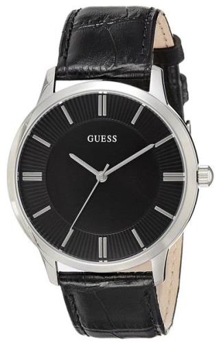 Guess Herrklocka W0664G1 Svart/Läder Ø40 mm