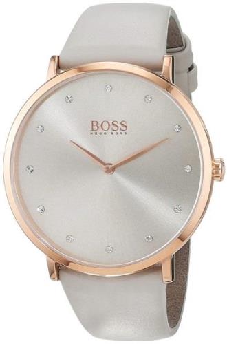 Hugo Boss Damklocka 1502412 Silverfärgad/Läder Ø40 mm