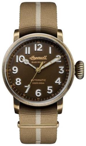 Ingersoll Herrklocka I04802 Brun/Textil Ø46 mm