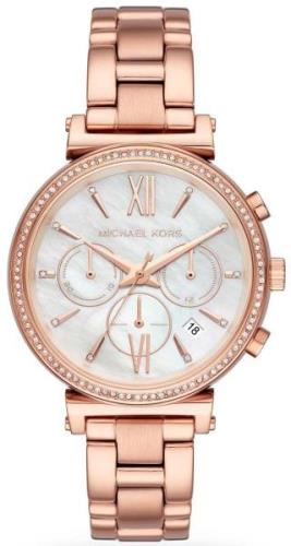 Michael Kors Sofie Damklocka MK6576 Vit/Roséguldstonat stål Ø39 mm