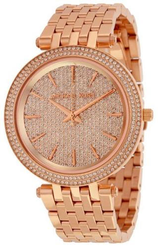 Michael Kors Darci Damklocka MK3439 Kristallinfattad/Roséguldstonat