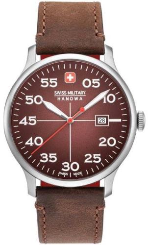 Swiss Military Hanowa Herrklocka 06-4326.04.005 Brun/Läder Ø43 mm