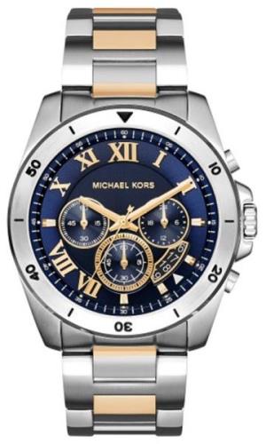 Michael Kors Brecken Herrklocka MK8437 Blå/Gulguldtonat stål Ø44 mm