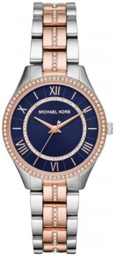 Michael Kors 99999 Damklocka MK3929 Blå/Roséguldstonat stål Ø33 mm