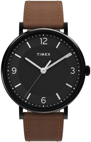 Timex 99999 Herrklocka TW2U67400 Svart/Läder Ø41 mm