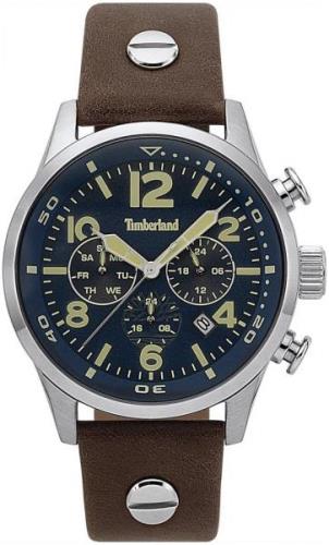 Timberland 99999 Herrklocka TBL15376JS03 Blå/Läder Ø44 mm