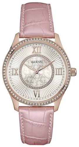 Guess Damklocka W0768L3 Silverfärgad/Läder Ø39 mm