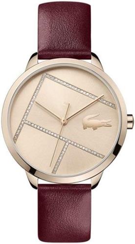 Lacoste 99999 Damklocka 2001094 Roséguldstonad/Läder Ø38 mm