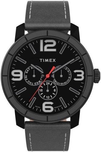 Timex Herrklocka TW2U15200 Svart/Läder Ø44 mm