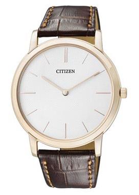 Citizen Leather Herrklocka AR1113-04A Vit/Läder Ø39 mm