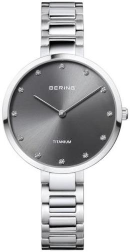 Bering Titanium Damklocka 11334-772 Grå/Titan Ø35 mm