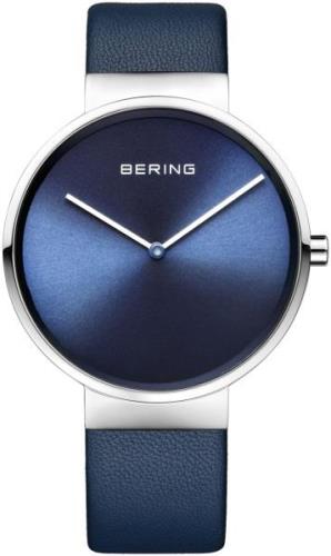 Bering Classic 14539-607 Blå/Läder Ø39 mm