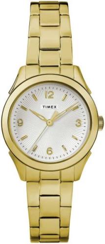 Timex 99999 Damklocka TW2R91400D7 Vit/Gulguldtonat stål Ø27 mm