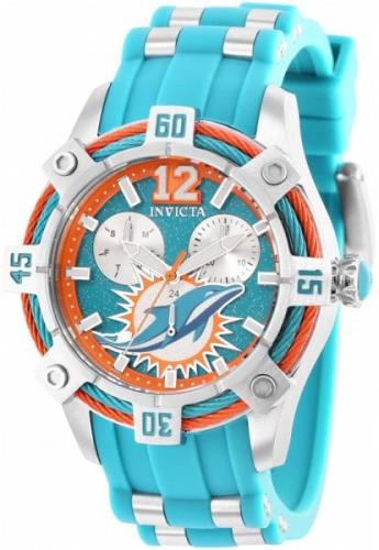 Invicta Nfl Damklocka 35796 Turkos/Stål Ø40 mm