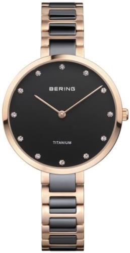 Bering Titanium Damklocka 11334-762 Svart/Titan Ø35 mm