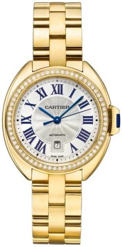 Cartier Cle De Cartier Damklocka WJCL0004 Silverfärgad/18 karat gult