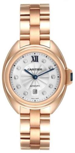 Cartier Cle De Cartier Damklocka WJCL0033 Silverfärgad/18 karat