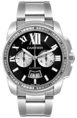Cartier Calibre de Cartier Herrklocka W7100061 Svart/Stål Ø42 mm