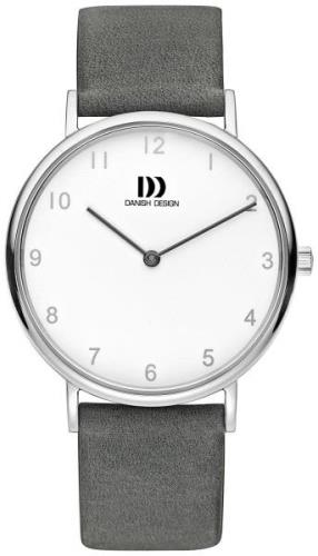 Danish Design Dress Damklocka IV14Q1173 Vit/Läder Ø36 mm