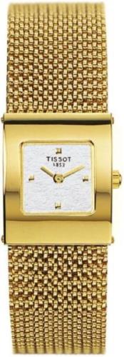 Tissot T-Gold Damklocka T73.3.321.31 Silverfärgad/18 karat gult guld