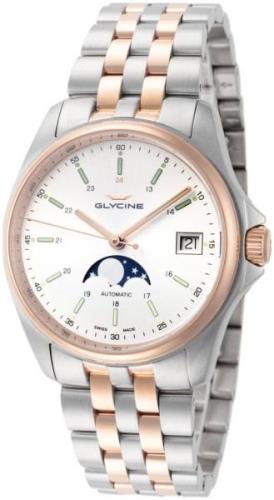 Glycine Combat Herrklocka GL0194 Silverfärgad/Roséguldstonat stål