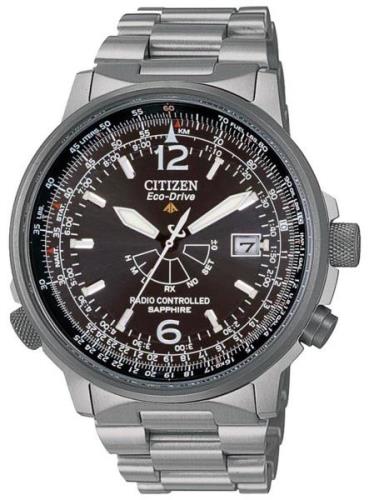 Citizen Radio Controlled Herrklocka AS2031-57E Svart/Titan Ø42 mm