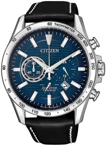 Citizen Titanium Herrklocka CA4440-16L Blå/Läder Ø43 mm