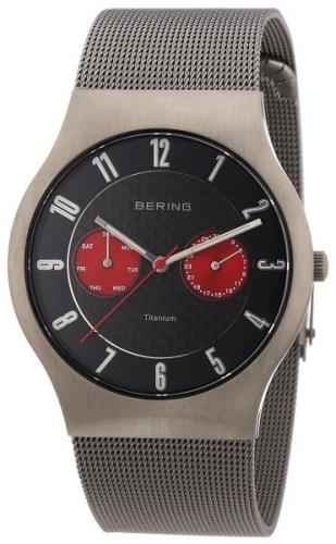 Bering Titanium Herrklocka 11939-079 Svart/Titan Ø39 mm