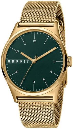 Esprit 99999 Herrklocka ES1G034M0075 Grön/Gulguldtonat stål Ø40 mm