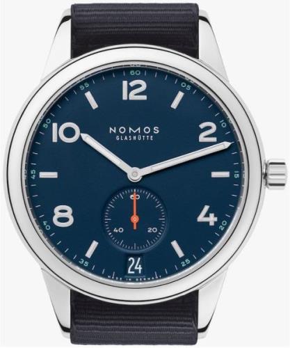 Nomos Glashütte Club Herrklocka N-776 Blå/Textil Ø41.5 mm