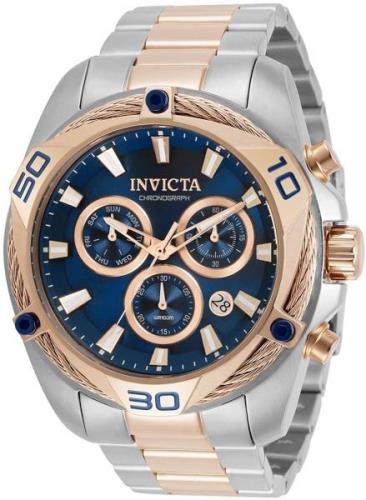 Invicta Bolt Herrklocka 31323 Blå/Roséguldstonat stål Ø50 mm