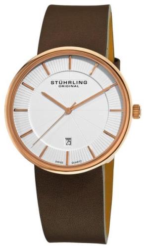 Stührling Original Herrklocka 244.33452 Silverfärgad/Läder Ø42 mm