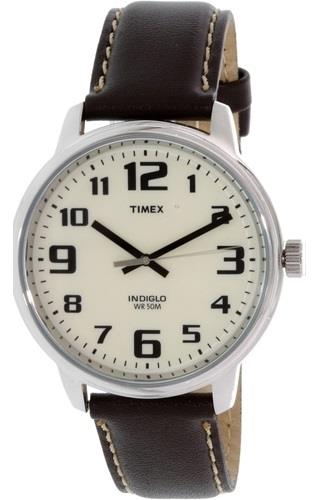 Timex Herrklocka T28201 Vit/Läder Ø45 mm
