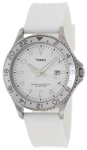 Timex Herrklocka T2P030 Silverfärgad/Gummi Ø44 mm