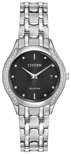 Citizen Silhouette Damklocka GA1060-57E Svart/Stål