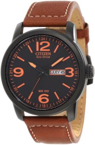 Citizen Leather Herrklocka BM8475-26E Svart/Läder Ø42 mm