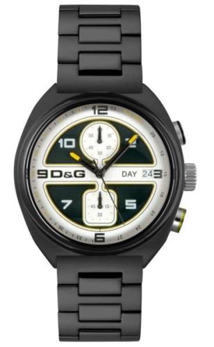 Dolce & Gabbana D&G Song Herrklocka DW0302 Svart/Stål Ø43 mm