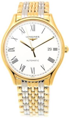 Longines Lyre Herrklocka L4.960.2.11.7 Vit/Gulguldtonat stål Ø38.5