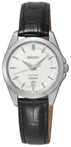 Seiko Dress Ladies Damklocka SXDF55P2 Vit/Läder Ø26 mm