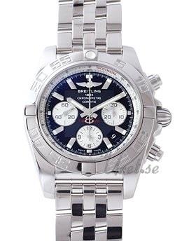 Breitling Chronomat B01 Herrklocka AB0110 BLA WHT Svart/Stål Ø43 mm