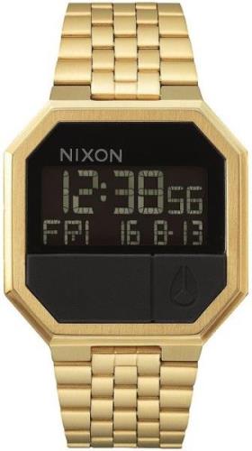 Nixon 99999 Herrklocka A158-502-00 LCD/Gulguldtonat stål