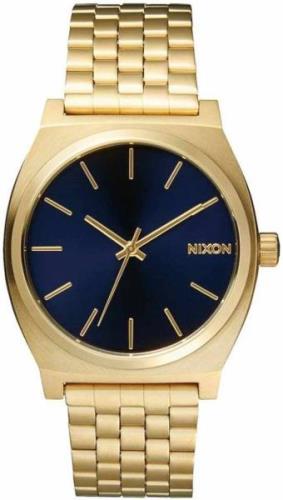 Nixon The Time Teller A045-1931-00 Blå/Gulguldtonat stål Ø37 mm