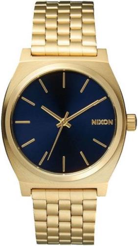 Nixon The Time Teller A045-1931 Blå/Gulguldtonat stål Ø37 mm